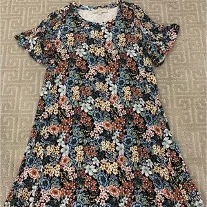 Loft Floral Knit Dress
